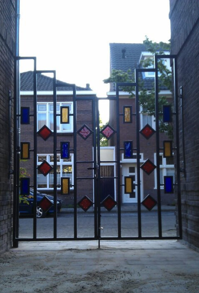 Glas in Staal poort